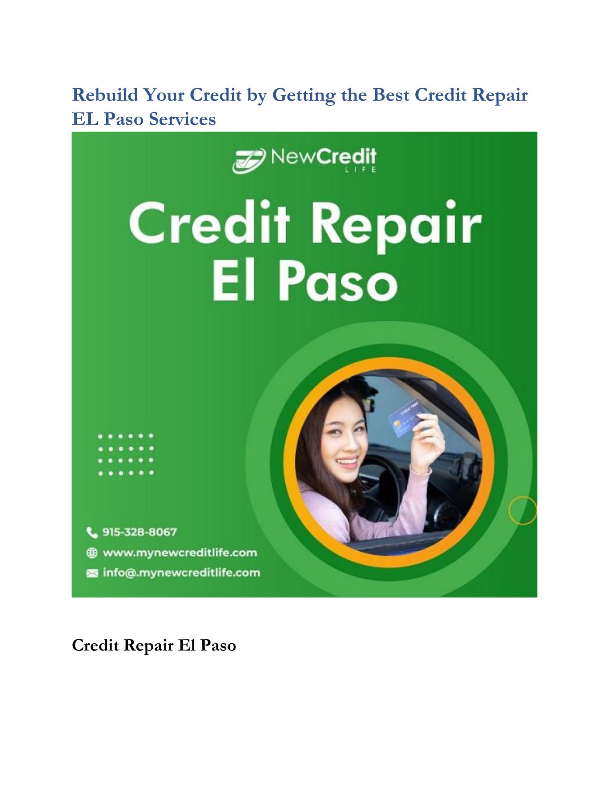 Credit Repair El Paso