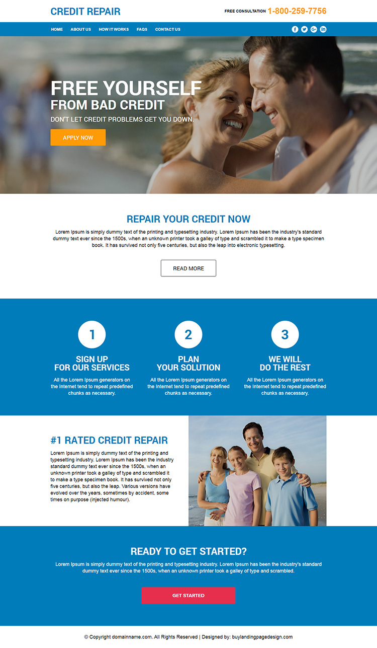 Credit Repair Website Template