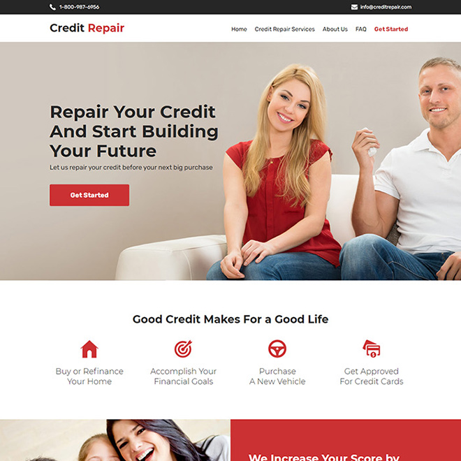 Credit Repair Website Template