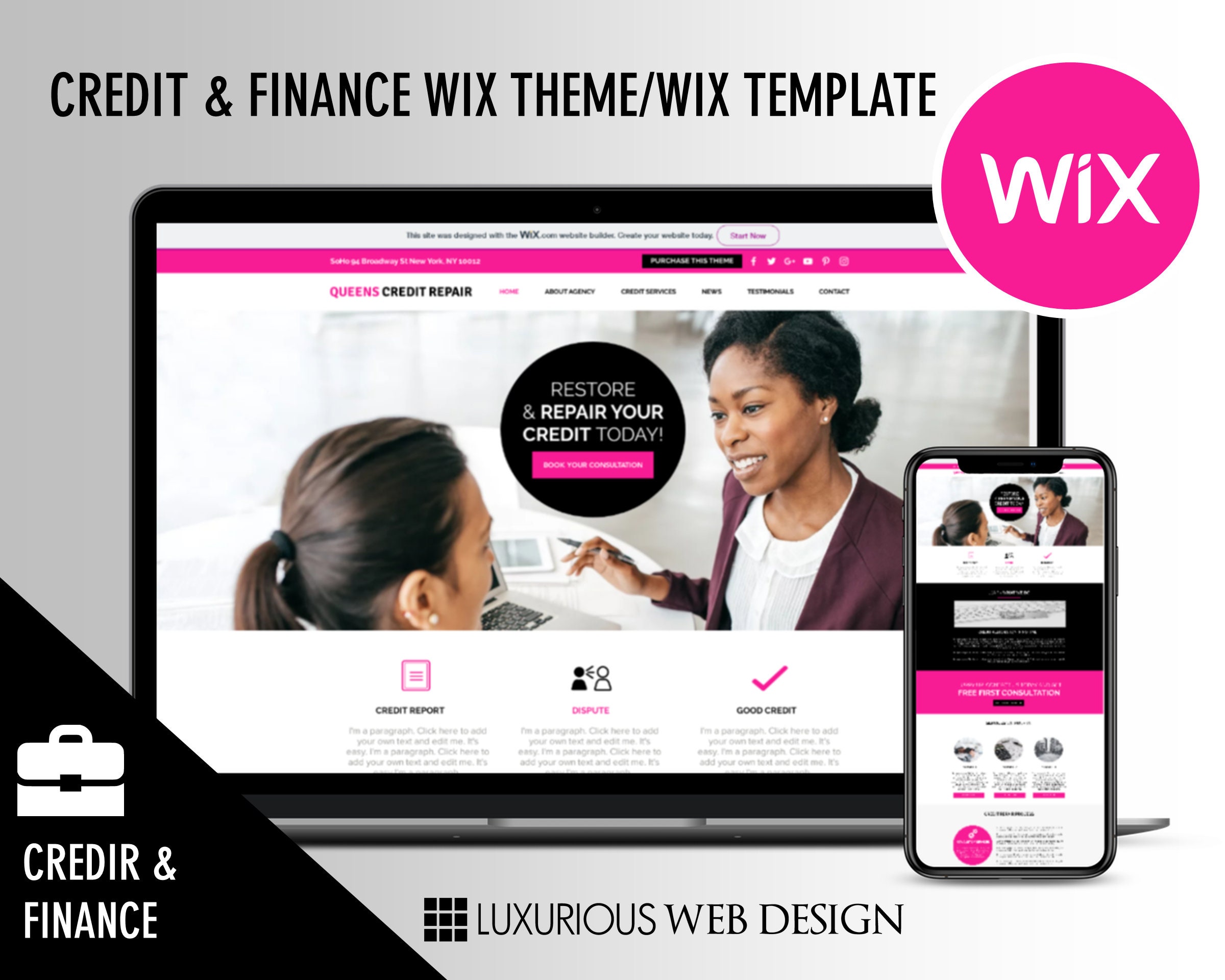 Credit Repair Website Templates