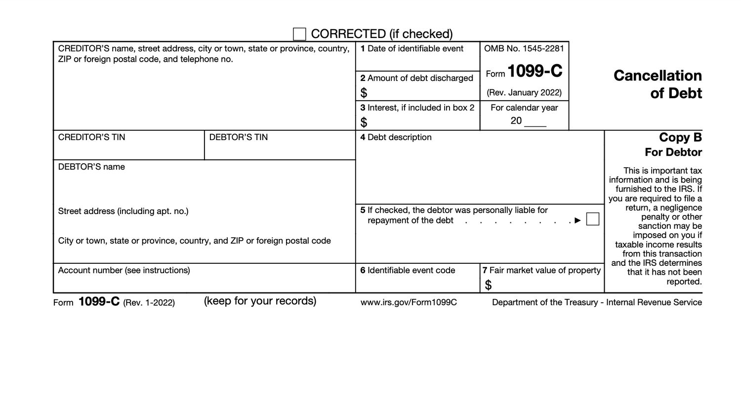 HOW TO GET YOUR CREDIT CARD DEBT FORGIVEN WITH A 1099C CANCELLATION OF DEBT FROM CREDITOR