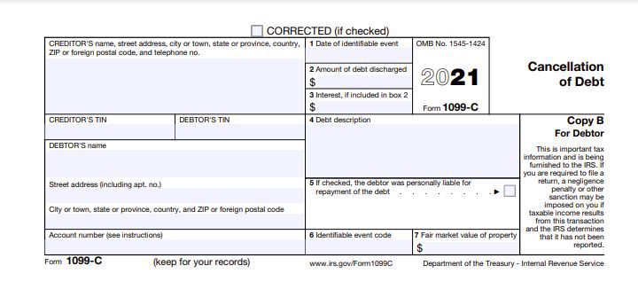 HOW TO GET YOUR CREDIT CARD DEBT FORGIVEN WITH A 1099C CANCELLATION OF DEBT FROM CREDITOR