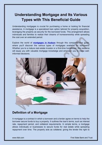 Understanding Different Types of Mortgages: A Comprehensive Guide